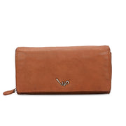 West Port Premium Leather Women Clutch Wallet (W-WT-AO-01-COGNAC)