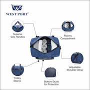 West Port Trendy & Classy Weekender Duffle Bag – Premium Travel Companion