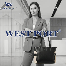West Port Premium Tote Handbag for Women (WP-BOSS-BELLE-BLACK)