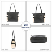 West Port Premium Tote Handbag for Women (WP-BOSS-BELLE-BLACK)