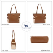 West Port Premium Tote Handbag for Women (WP-BOSS-BELLE-TAN)