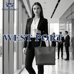 West Port Premium Tote Handbag for Women (WP-ELAN-BLACK)