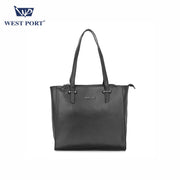 West Port Premium Tote Handbag for Women (WP-ELAN-BLACK)