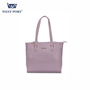 West Port Premium Tote Handbag for Women (WP-ELAN-PEACH)