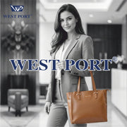 West Port Premium Tote Handbag for Women (WP-ELAN-TAN)