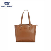 West Port Premium Tote Handbag for Women (WP-ELAN-TAN)