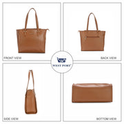 West Port Premium Tote Handbag for Women (WP-ELAN-TAN)