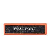 West Port Premium Leather Handcrafted Keychain (WP-KEYCHAIN-01-BLACK-RED)