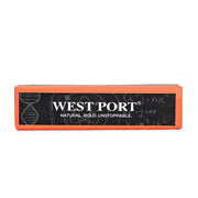 West Port Premium Leather Handcrafted Keychain (WP-KEYCHAIN-02-BLUE-PINK)