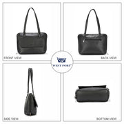 West Port Premium Shoulder Handbag for Women (WP-LINEA-BLACK)