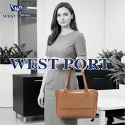 West Port Premium Shoulder Handbag for Women (WP-LINEA-TAN)