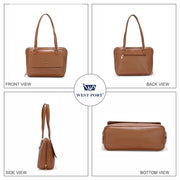 West Port Premium Shoulder Handbag for Women (WP-LINEA-TAN)