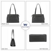 West Port Premium Tote Handbag for Women (WP-URBAN-GRACE-BLACK)