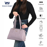 West Port Premium Tote Handbag for Women (WP-URBAN-GRACE-PEACH)